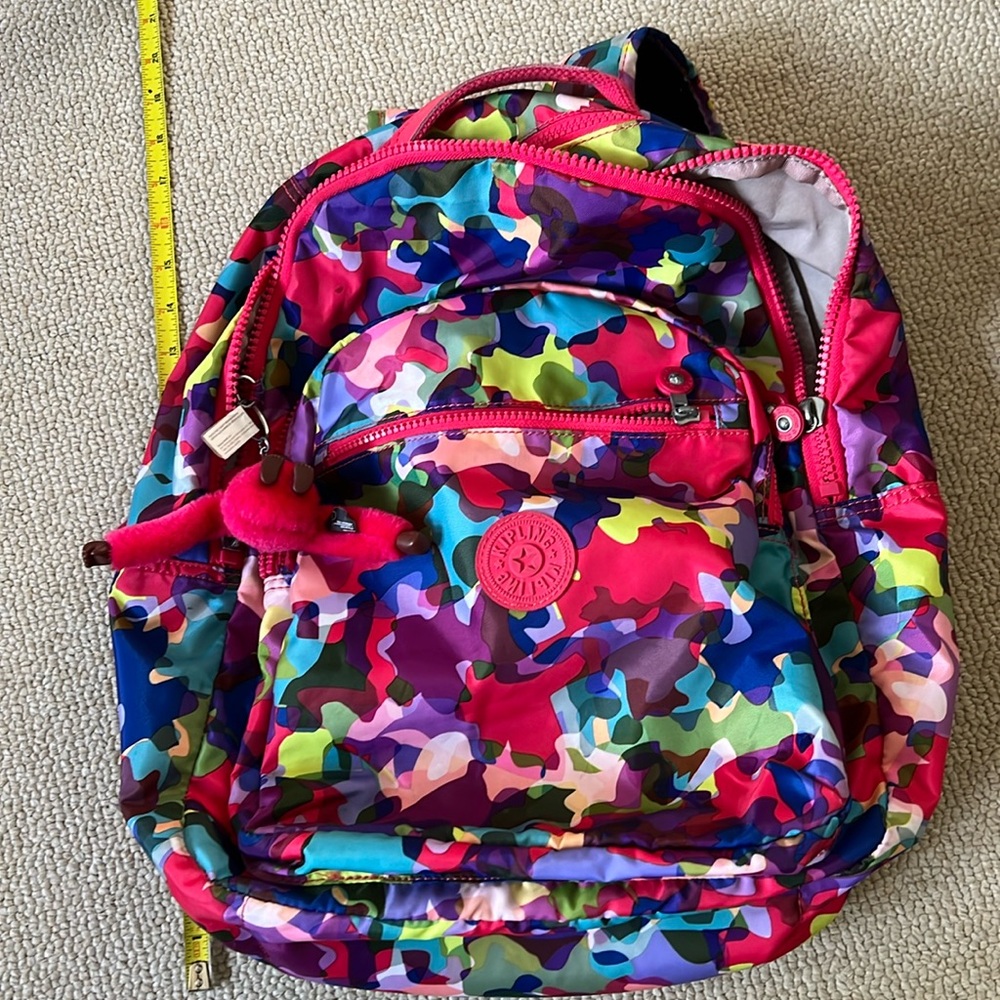 Kipling Rainbow Camo Backpack